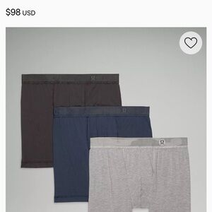 lululemon athletica Men's Boxer Briefs - always in motion mesh modal 5”